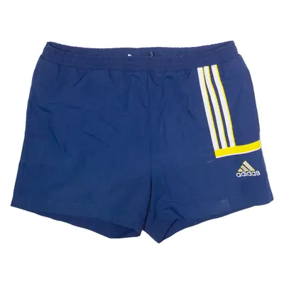 ADIDAS Mesh Lined Mens Swimming Shorts Blue 90s M W34