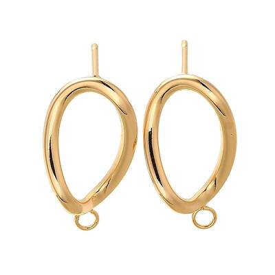 Brass Stud Earrings