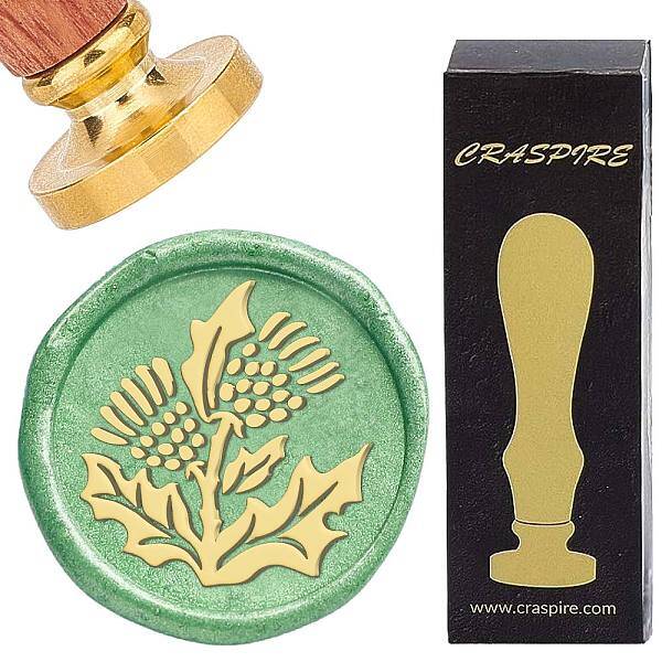 Brass Wax Seal Stamps with Wood Handle