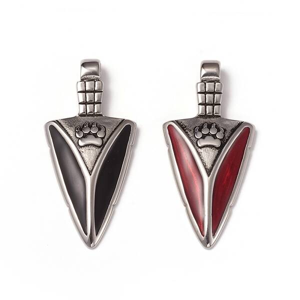 304 Stainless Steel Big Pointed Pendants