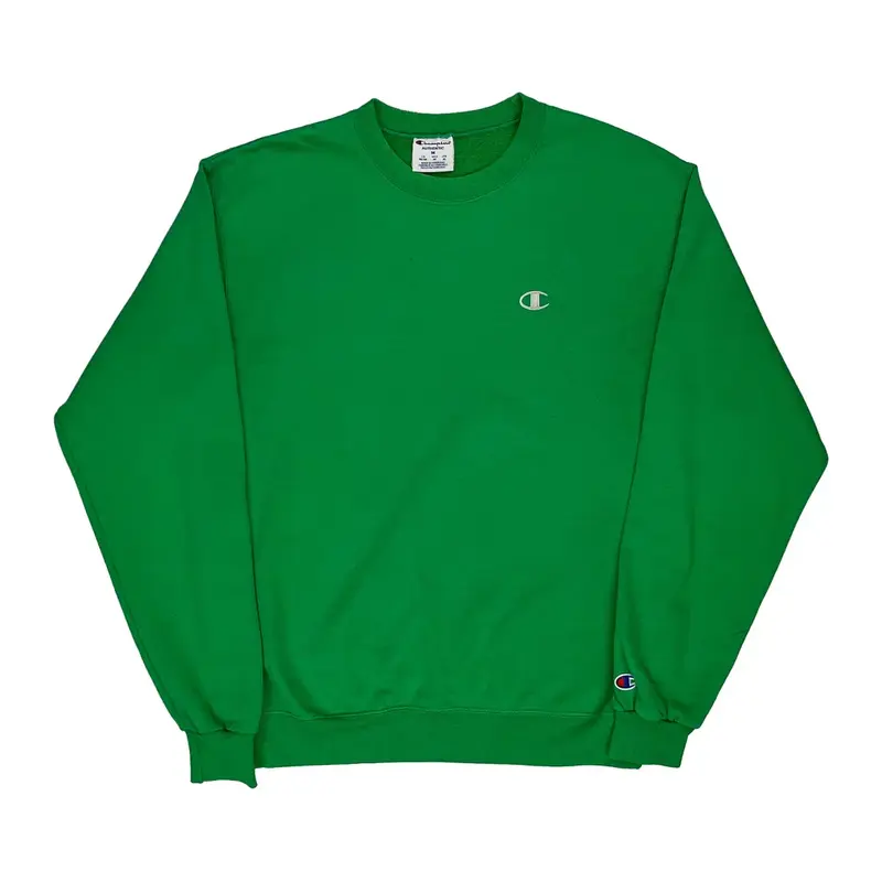 Champion Sweatshirt - Medium Green Cotton Blend