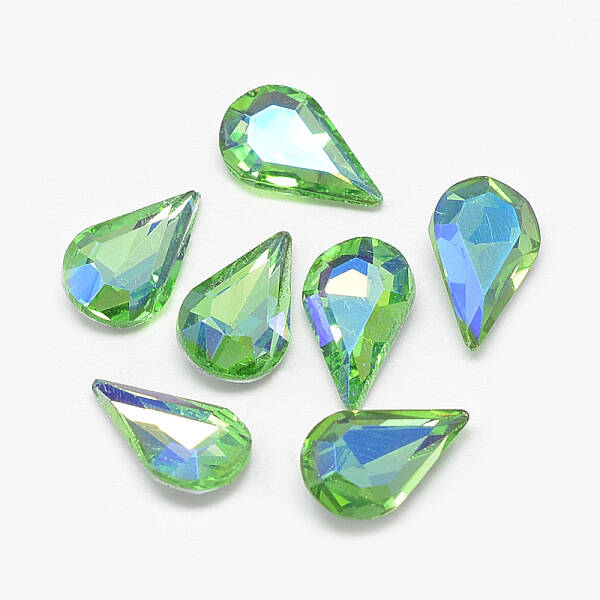 Pointed Back Glass Rhinestone Cabochons