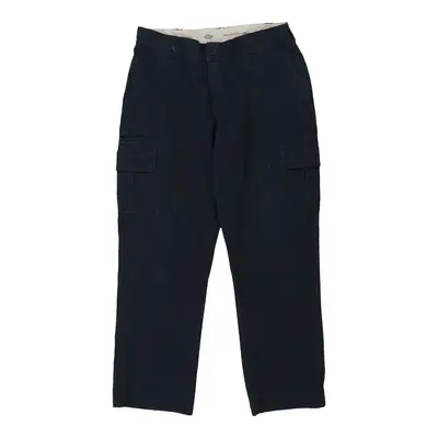 Dickies Cargo Shorts - 36W 30L Navy Polyester Blend