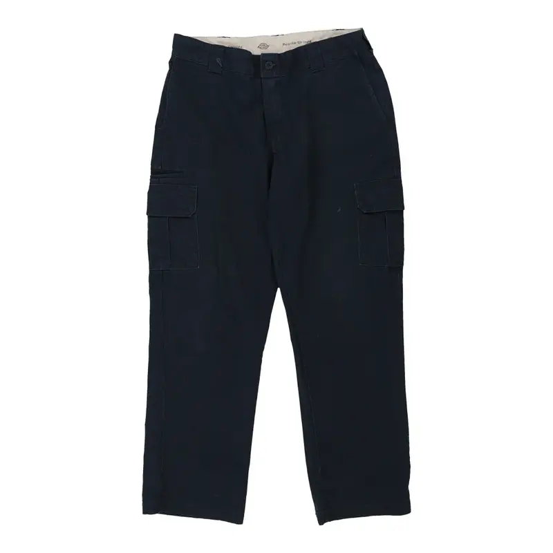 Dickies Cargo Shorts - 36W 30L Navy Polyester Blend