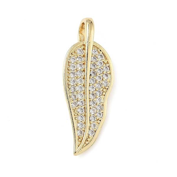 Brass Micro Pave Cubic Zirconia Pendants