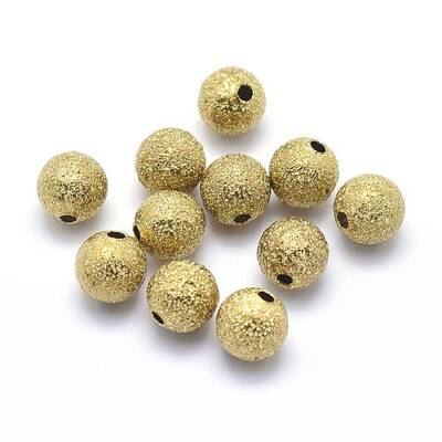 Brass Textured Beads