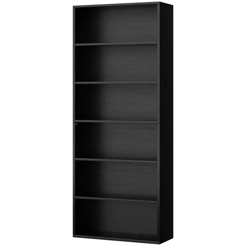 ANNWS 70 inch bookshelves / Bookcases, Floor Standing 6-Tiers Display Storage Shelves, Tall Bookcase for Bedroom, Living Room...