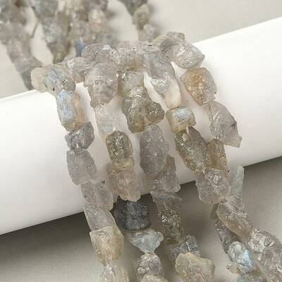 Raw Rough Natural Labradorite Beads Strands