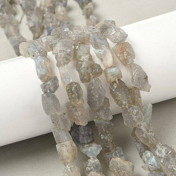Raw Rough Natural Labradorite Beads Strands