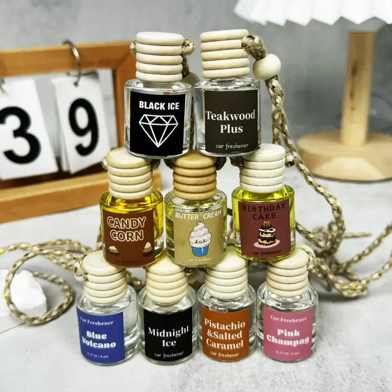 Car Air Fresheners Hanging Scent Oil Diffuser,8ML Nature Frangrance Friut Juciy Perfume Last Long Time With Three Scents For ...