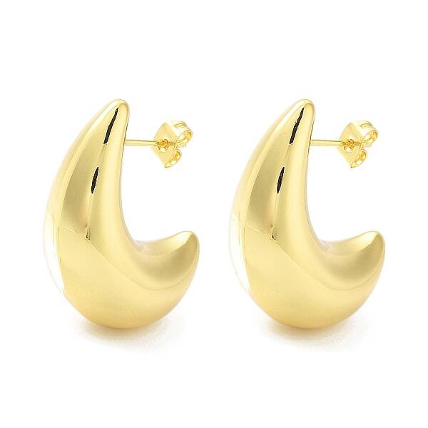 Brass Stud Earrings