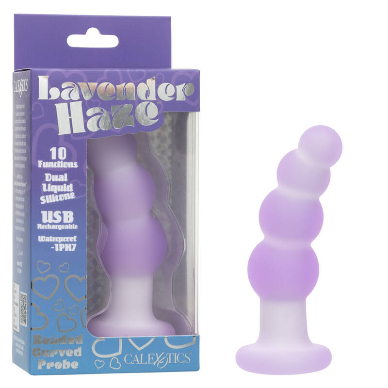 Lavender Haze Beaded Curved Probe - Purple
