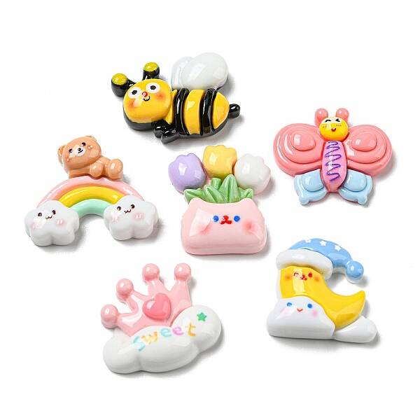 Opaque Resin Decoden Cabochons