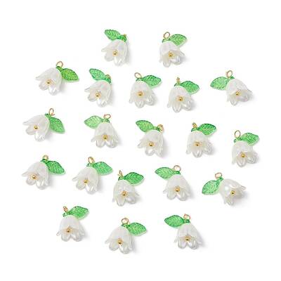 20Pcs Opaque Acrylic Pendants