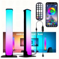 2pcs Smart LED Light Bars, RGB Night Light With Remote Control And APP Control, Music Sync Backlight For Gaming TV Bedroom De...