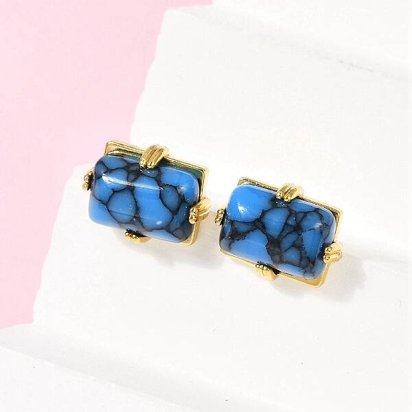 Brass Stud Earrings
