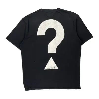 Guess Graphic T-Shirt - XL Black Cotton