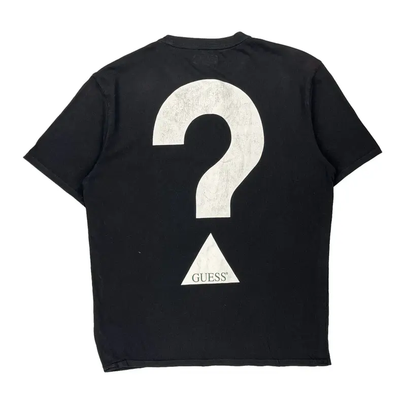 Guess Graphic T-Shirt - XL Black Cotton