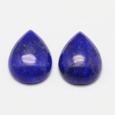 Dyed Teardrop Natural Lapis Lazuli Cabochons