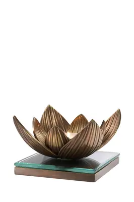 Vintage Tealight Holder | Eichholtz Lotus