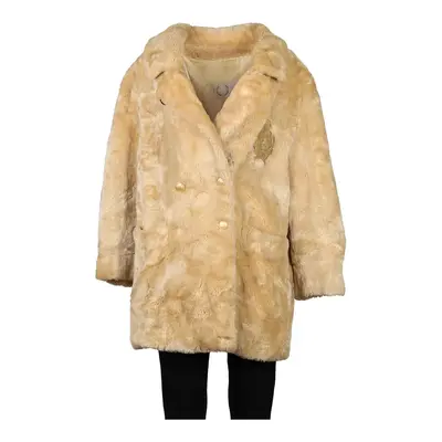 Roccobarocco Coat - XL Beige Faux Fur