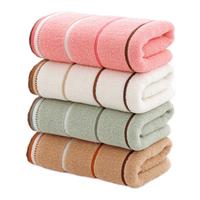 Solid Color Thickened Bath Towel, 1 Count Soft Absorbent Face Towel, Bathroom Towel for Home Hotel Travel, Household Bathroom...