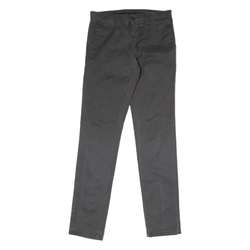 CARHARTT WIP Sid Mens Twill Trousers Grey Regular Straight W30 L34