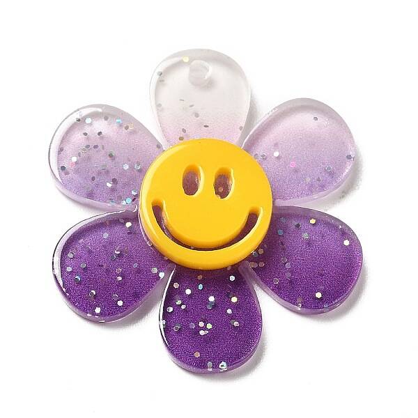 Gradient Color Transparent Acrylic Pendants