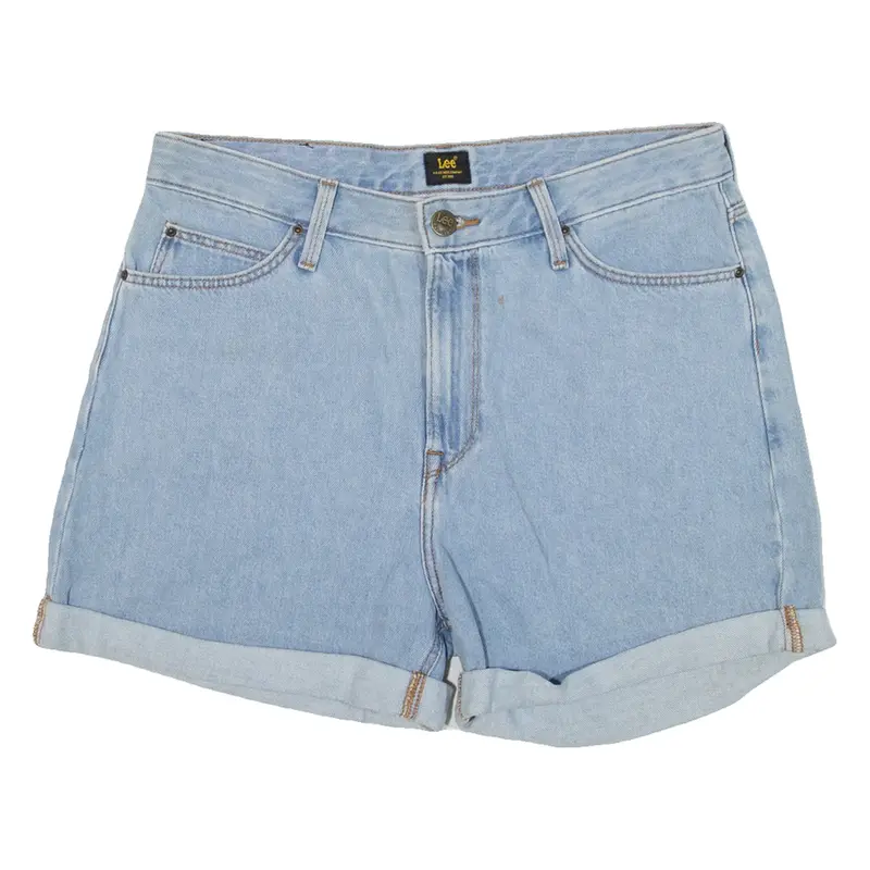 LEE Womens Denim Shorts Blue Relaxed M W31