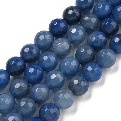 Dyed & Heated Natural Blue Aventurine Beads Strands