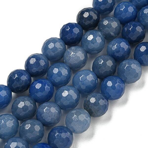 Dyed & Heated Natural Blue Aventurine Beads Strands