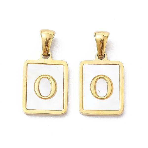Ion Plating(IP) 304 Stainless Steel Pave Shell Pendants