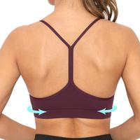 Women's Sport Bras Y Type Sexy Thin Straps Yoga Bras with Removable Pads Sports Bras,Basic Out Sports Gym Bra