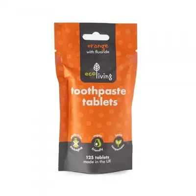 Toothpaste Tablets - REFILL - Orange | Type: Flouride | Size: 2 Month Supply