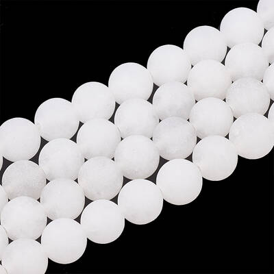 Natural White Jade Beads Strands