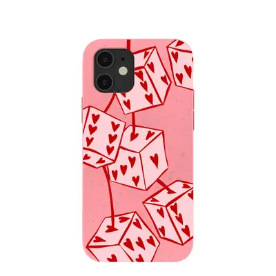 Bubblegum Pink Dicey Cherries iPhone 12/ iPhone 12 Pro Case