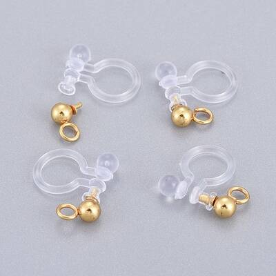 304 Stainless Steel Clip-on Earring Component