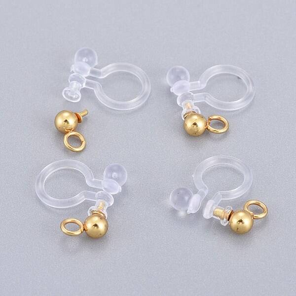 304 Stainless Steel Clip-on Earring Component