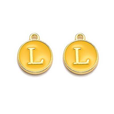 Golden Plated Alloy Enamel Charms