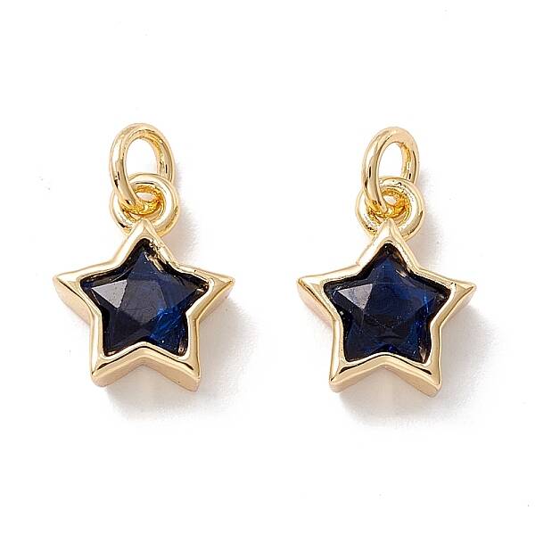 Brass Cubic Zirconia Charms