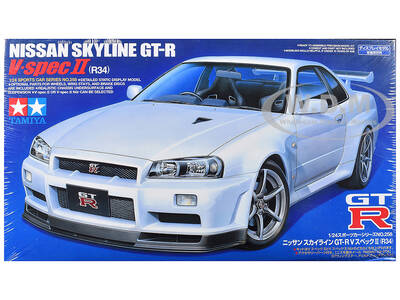 Model Kit Nissan Skyline GT-R (R34) V-Spec II 1/24 Scale Model by Tamiya