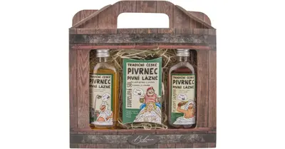 Bohemia Gifts & Cosmetics Gift Set For Men's Bath Shampoo 100 Ml + Shower Gel 100 Ml + Bath Salt 150 G