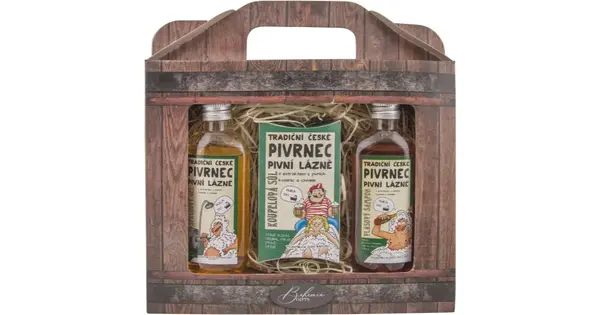 Bohemia Gifts & Cosmetics Gift Set For Men's Bath Shampoo 100 Ml + Shower Gel 100 Ml + Bath Salt 150 G