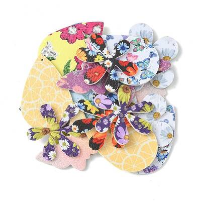 Butterfly/Flower/Teardrop PU Leather Big Pendants