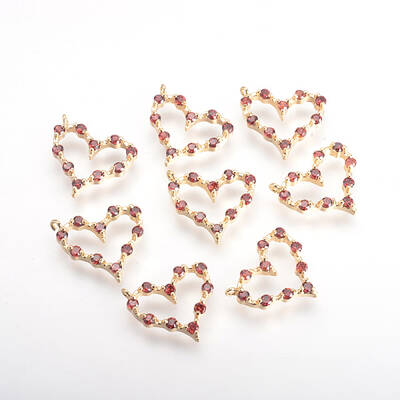 Brass Cubic Zirconia Charms