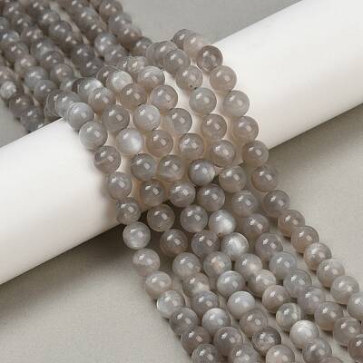 Natural Grey Moonstone Beads Strands