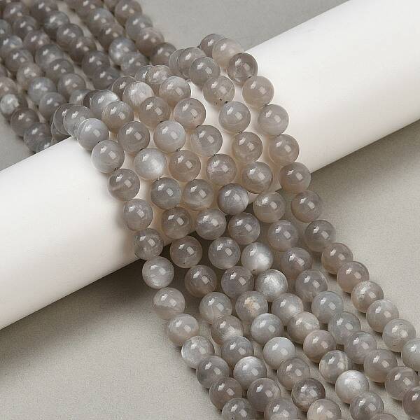 Natural Grey Moonstone Beads Strands