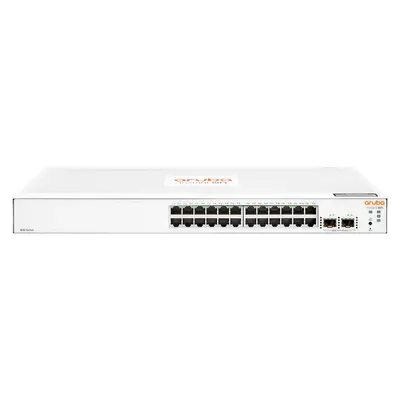 HP JL812A | Aruba Instant On 1830 24 x Ports 10/100/1000Base-T + 2 x SFP Ports Layer 2 Managed 1U Rack-mountable Gigabit Ethe...