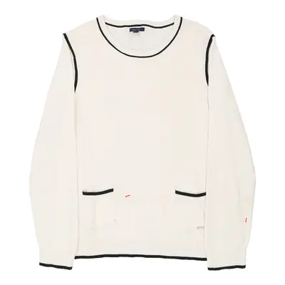 Nautica Jumper - Large White Cotton Blend