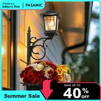 2-in-1 Outdoor Solar Light & Flower Pot, IP44 Waterproof post light, High-Speed Charge, Auto-Light, Modern Home Decor, Wall M...